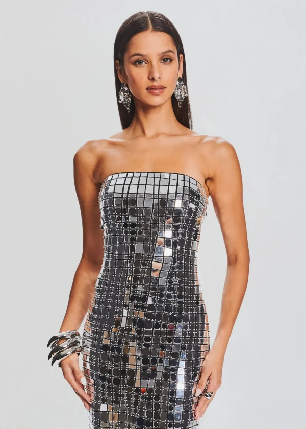 Subtle Shimmer*Retrofete Imani Dress Black/Silver