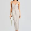 RETROFÊTE*Retrofete Irina Maxi Dress White/Silver