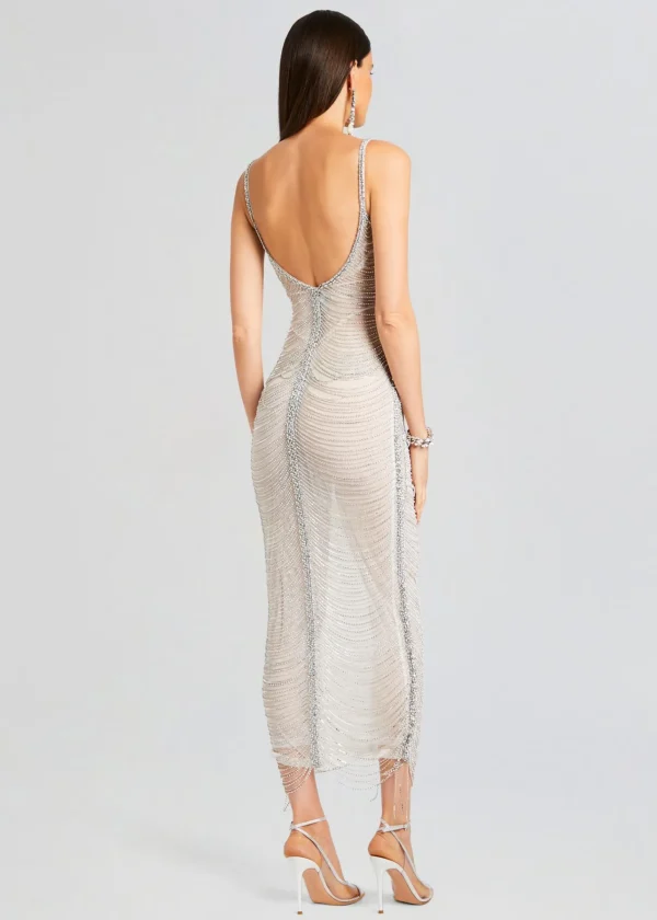 Exclusively Ours*Retrofete Irina Maxi Dress White/Silver