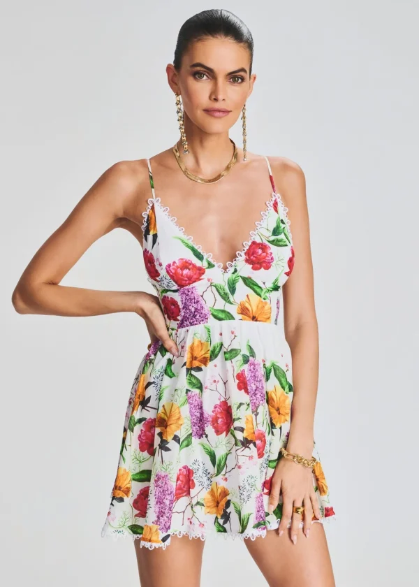 Honeymoon Looks*Retrofete Issya Short Dress White Bonita