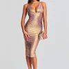 RETROFÊTE*Retrofete Ivy Dress Purple/Gold