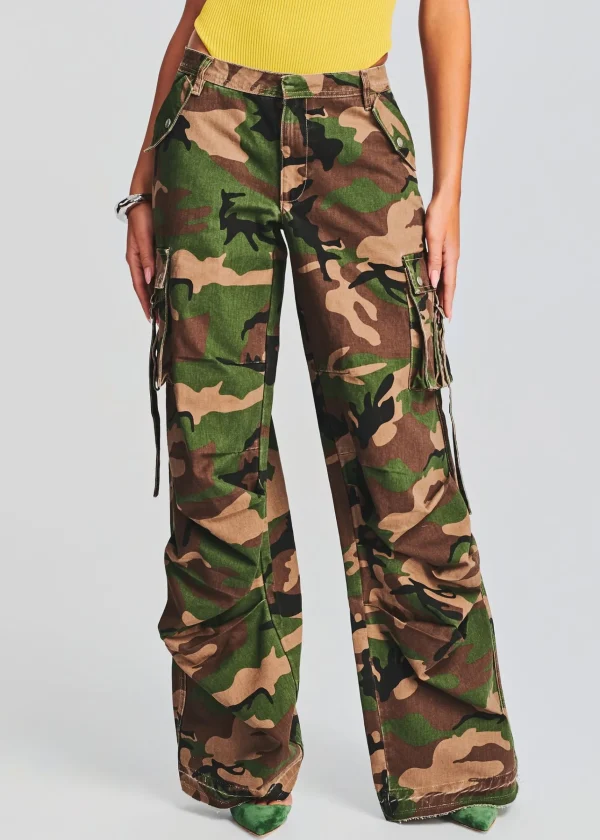 Bottoms*Retrofete Jane Cargo Pant Washed Camo
