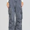 Denim*Retrofete Jane Cargo Pant Navy Stripe