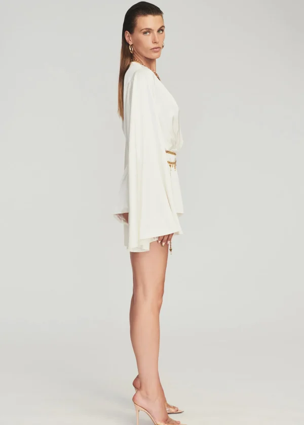 Final Sale*Retrofete Jasper Silk Romper White