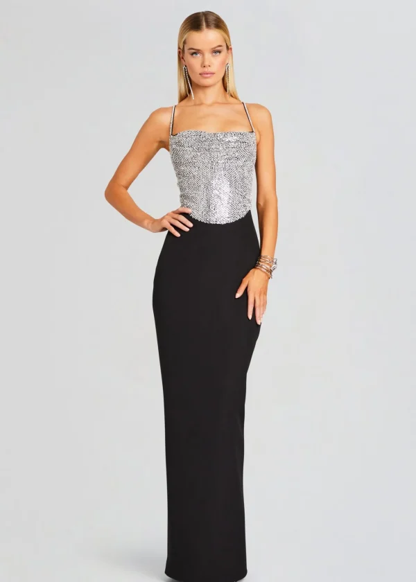 Resort '24*Retrofete Jazlyn Dress Black/Silver
