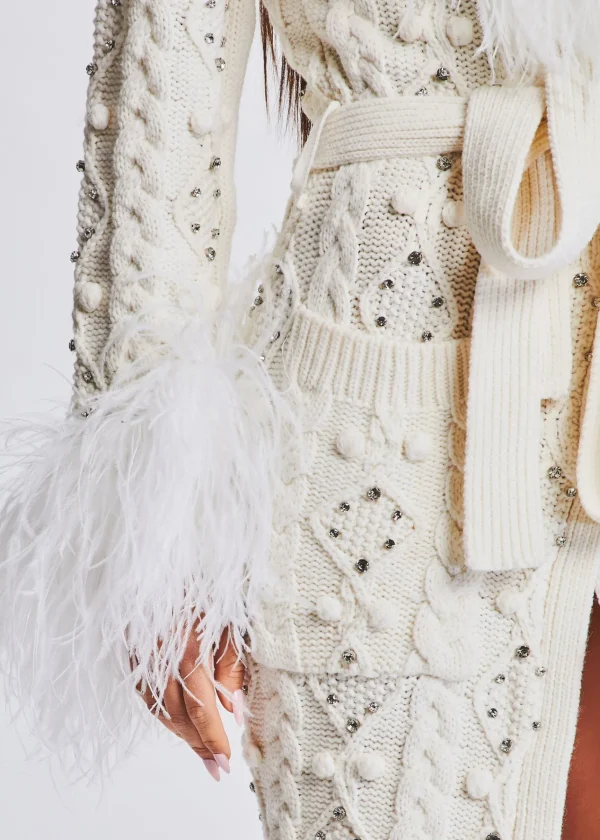 RETROFÊTE*Retrofete Jenna Cardigan Ivory