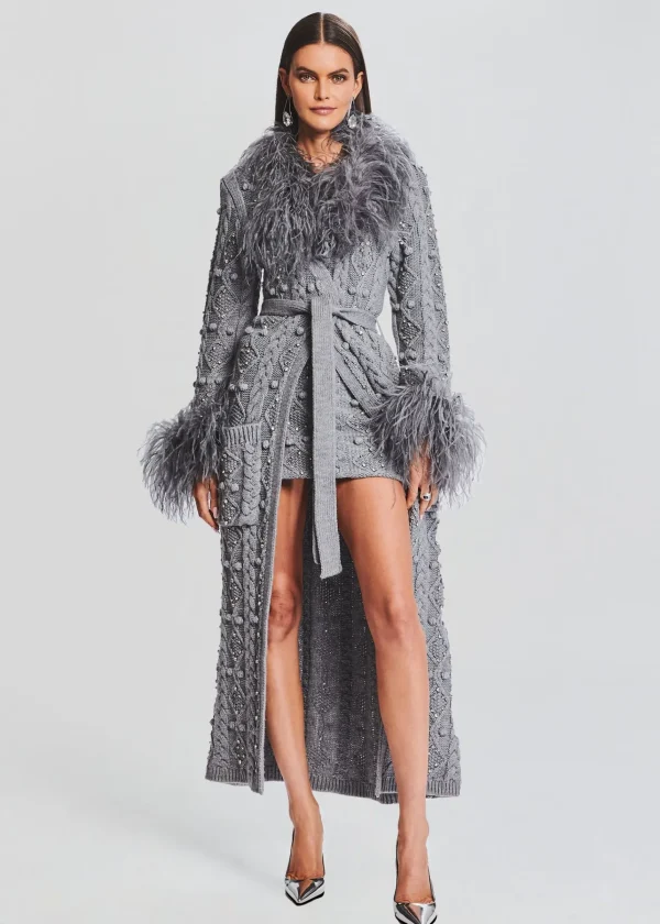 Outerwear*Retrofete Jenna Cardigan Chelsea Gray