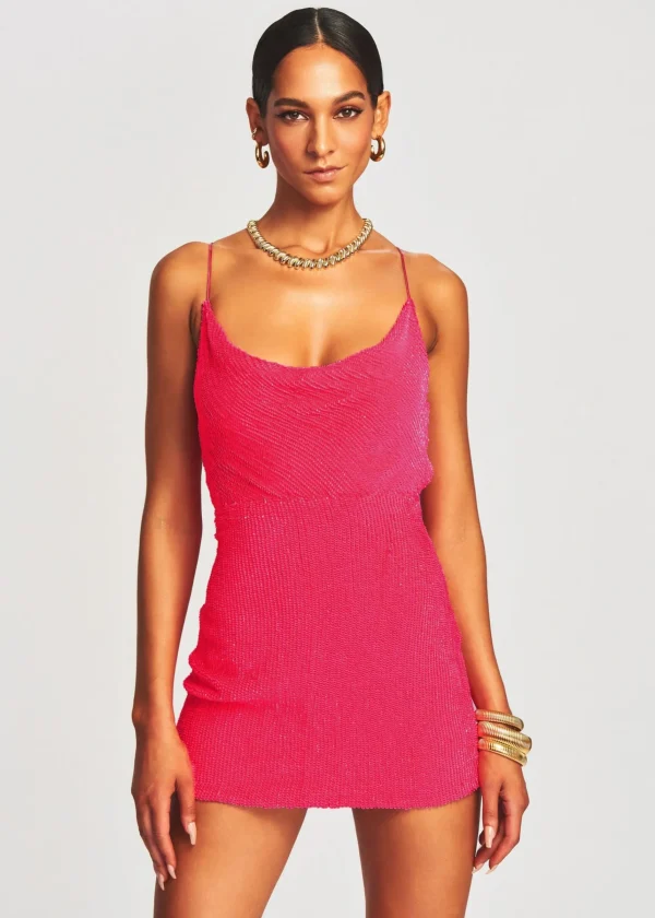 RETROFÊTE*Retrofete Jill Sequin Dress Ultra Pink