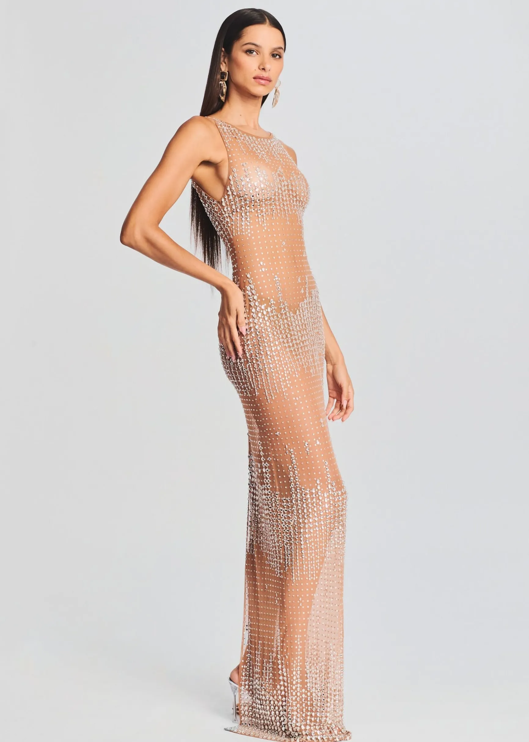 jovie_sequin_dress_2-1.webp Subtle Shimmer*Retrofete Jovie Sequin Dress Silver/Nude
