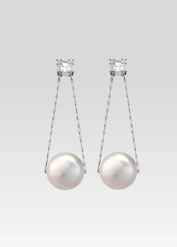 Resort '24*Retrofete Jules Pearl Earrings Silver