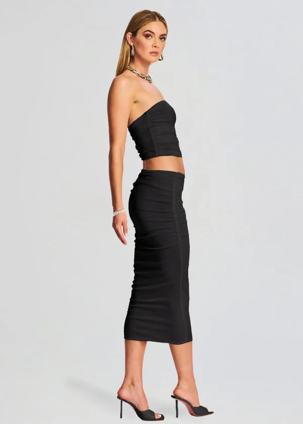 Spring Knits*Retrofete Julia Midi Skirt Black