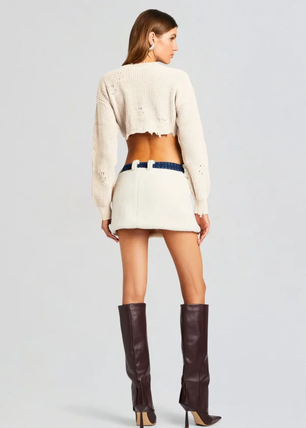 Denim*Retrofete Karissa Teddy Denim Skirt Deep Sea