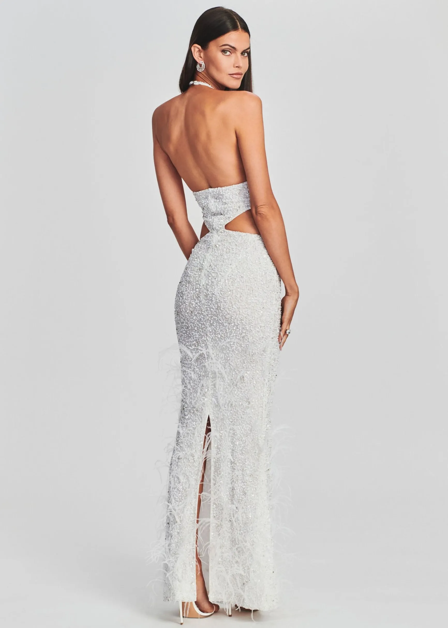 katerina_sequin_feather_d_3-1.webp Bridal Shower*Retrofete Katerina Sequin Feather Dress White