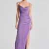Bridal Party*Retrofete Katya Sequin Dress Metallic Lavender