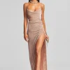 RETROFÊTE*Retrofete Katya Sequin Dress Nude