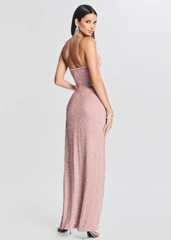 Bridal Party*Retrofete Katya Sequin Dress Dusty Peach