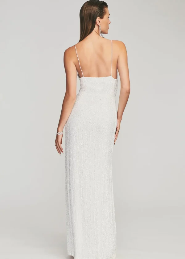 Sequin Styles*Retrofete Katya Sequin Dress Moonglow White