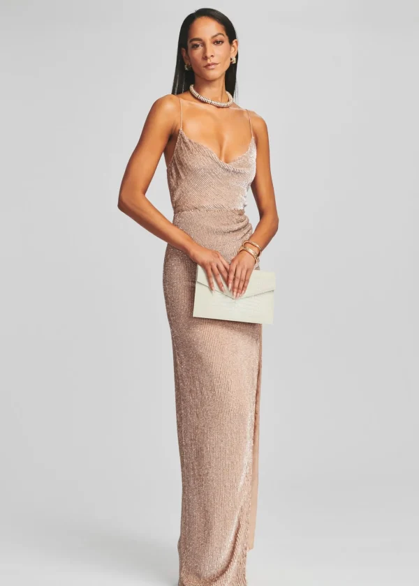 RETROFÊTE*Retrofete Katya Sequin Dress Nude