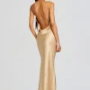 Guest Of*Retrofete Keaton Silk Dress Nude