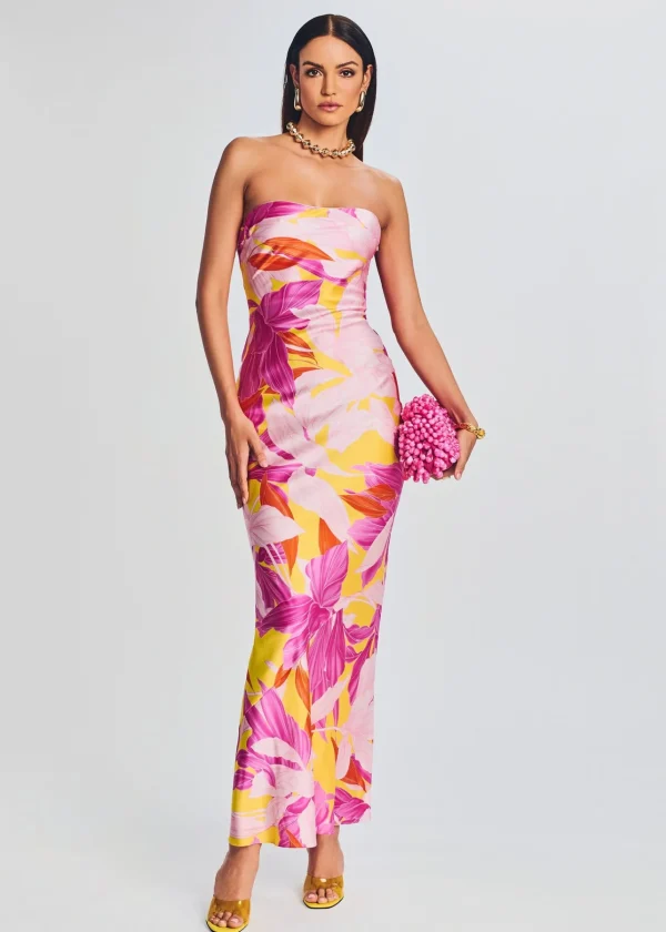 Bridal Party*Retrofete Keaton Silk Dress Botanical Floral