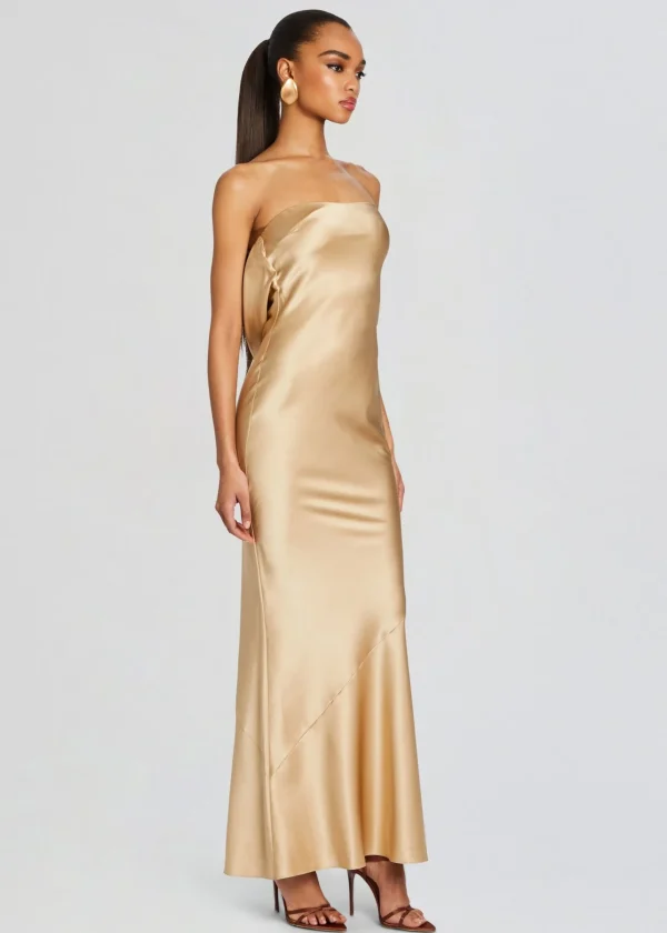 Dresses*Retrofete Keaton Silk Dress Nude