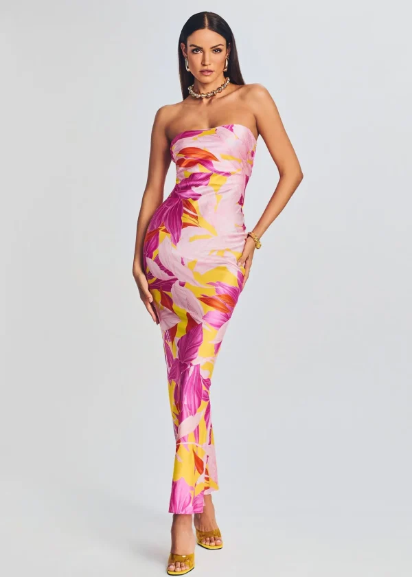 Bridal Party*Retrofete Keaton Silk Dress Botanical Floral