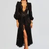 Dresses*Retrofete Kelyk Kaftan Black Samoa