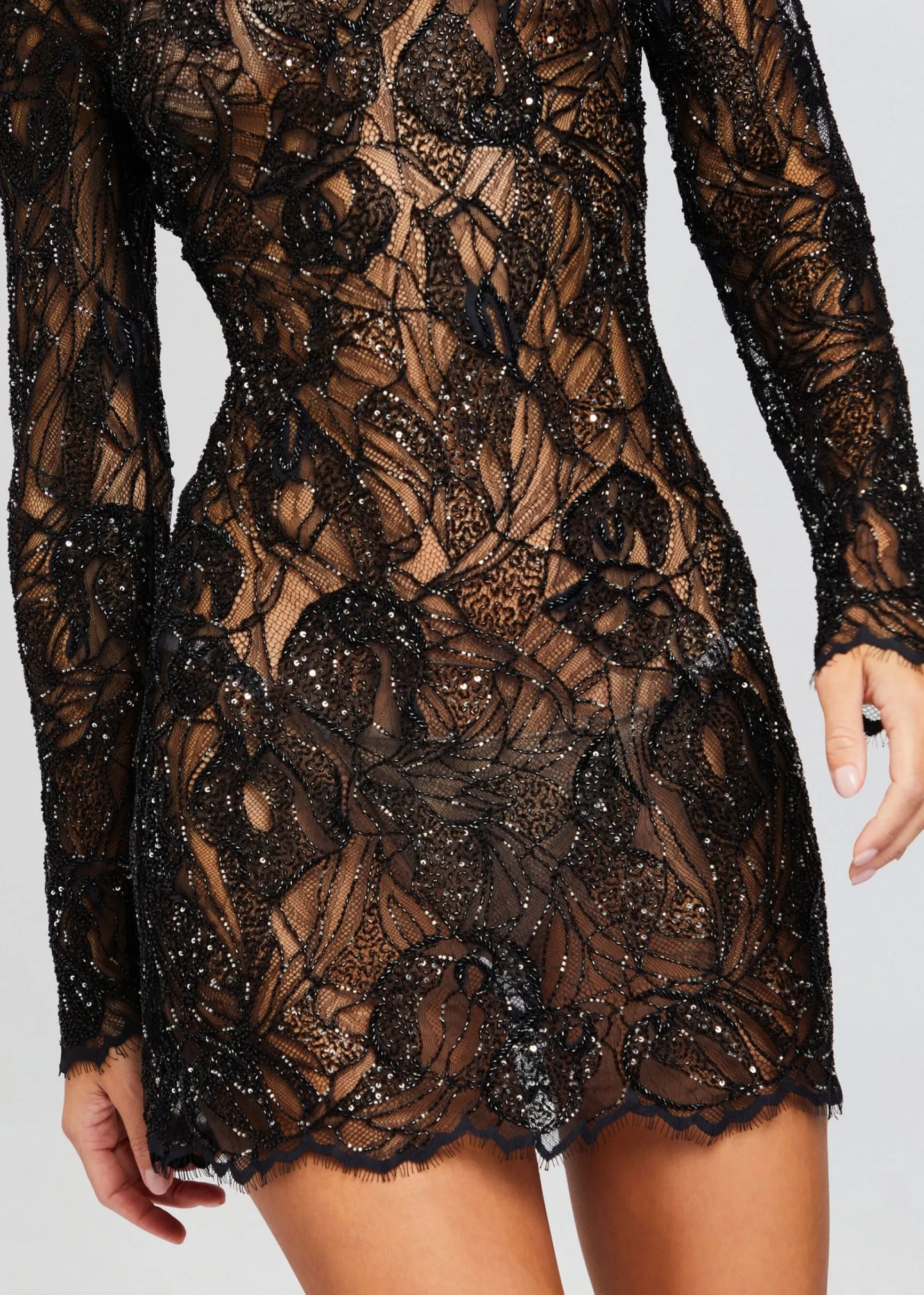 kennedy_embellished_lace__1-3.webp RETROFÊTE*Retrofete Kennedy Embellished Lace Dress Black