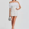 Dresses*Retrofete Kimberely Embellished Knit Dress Ivory