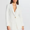 Bachelorette Party*Retrofete Kristen Blazer White w/ Satin