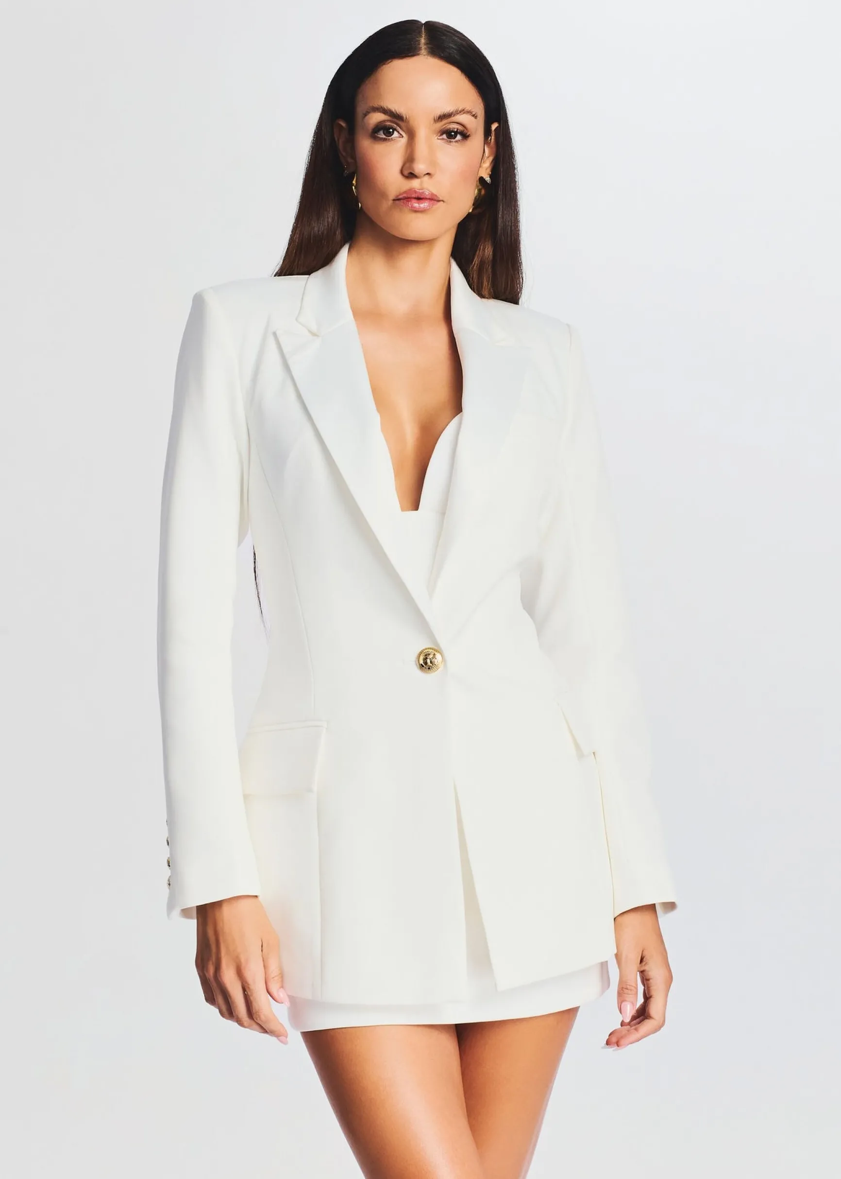 kristen_blazer_0.webp Bachelorette Party*Retrofete Kristen Blazer White w/ Satin