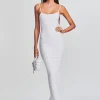 Guest Of*Retrofete Kylie Bandage Knit Dress White