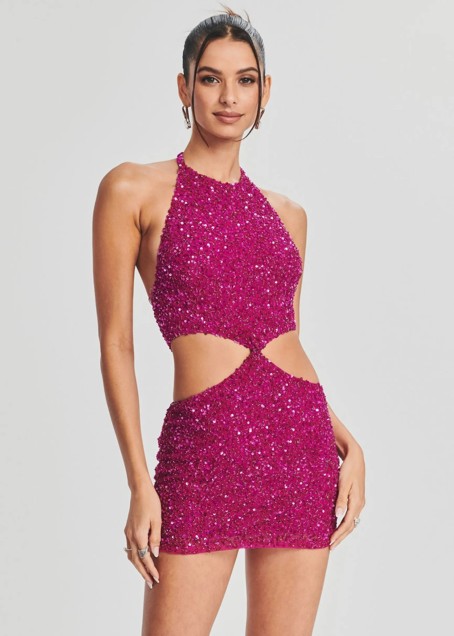 kyra_sequin_dress_4.webp RETROFÊTE*Retrofete Kyra Sequin Dress Ruby Pink
