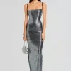 RETROFÊTE*Retrofete Kyree Embellished Knit Dress Black