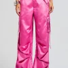 Resort '24*Retrofete Lai Satin Cargo Pant Malibu Pink