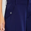 Business Chic*Retrofete Lai Satin Cargo Pant Navy