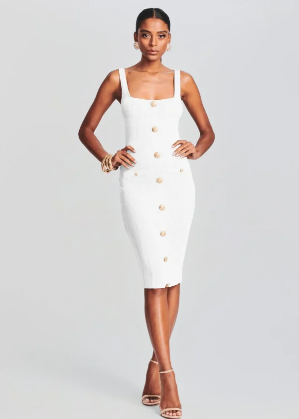 Midi*Retrofete Laney Dress White/Gold