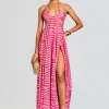 Maxi*Retrofete Lara Long Dress Fuschia