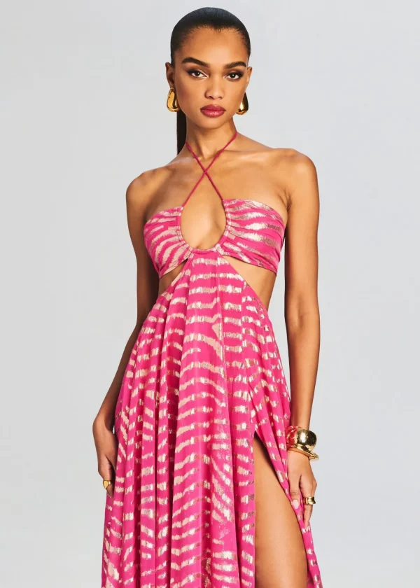 Coming Soon*Retrofete Lara Long Dress Fuschia