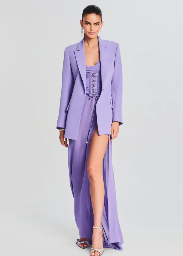 Bridal Party*Retrofete Larissa Silk Corset Dress Dusty Lilac