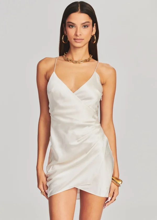 Bachelorette Party*Retrofete Leah Silk Dress Pearl