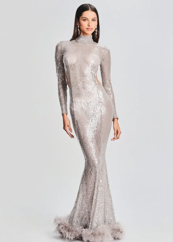 Gowns*Retrofete Lenora Sequin Embellished Dress Satellite