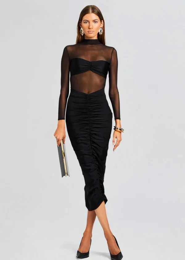 Sheer Bliss*Retrofete Levina Dress Black