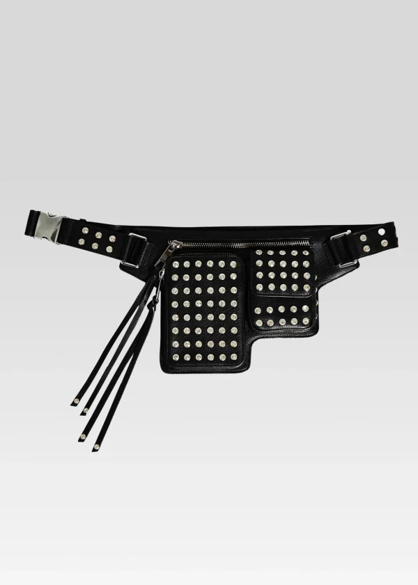 RETROFÊTE*Retrofete Liana Belt Bag Black/Silver