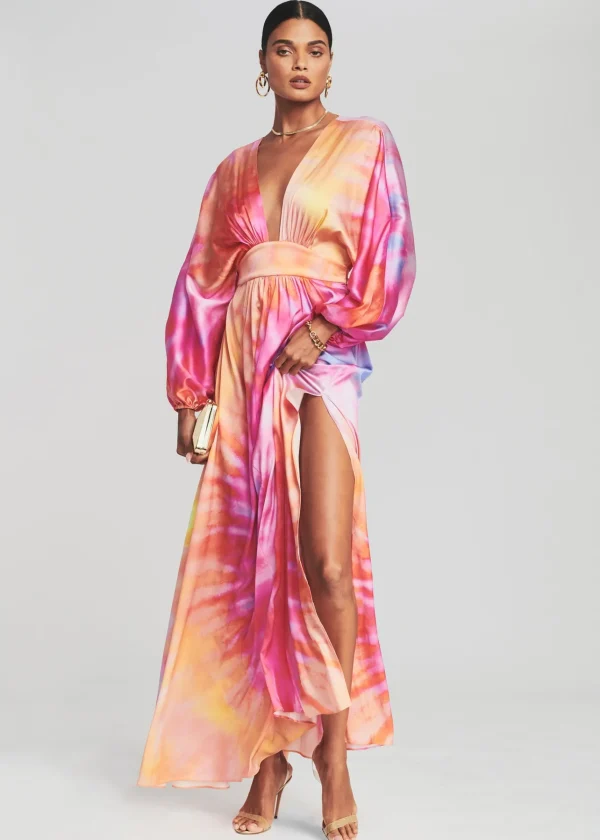 RETROFÊTE*Retrofete Lila Silk Dress Sunset
