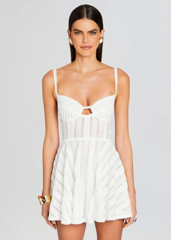Day to Night*Retrofete Limmey Short Dress Natural White