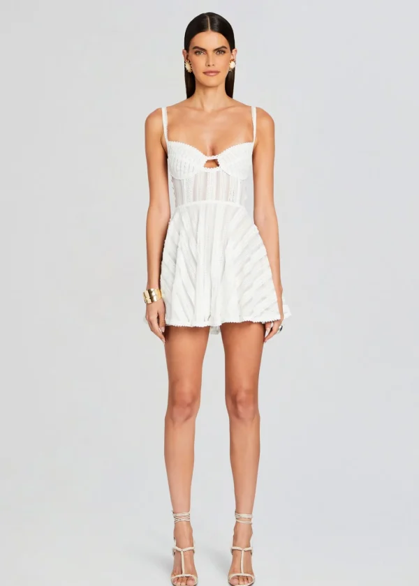 The Destination Bride*Retrofete Limmey Short Dress Natural White