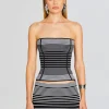 RETROFÊTE*Retrofete Lise Top Metallic Black/Silv