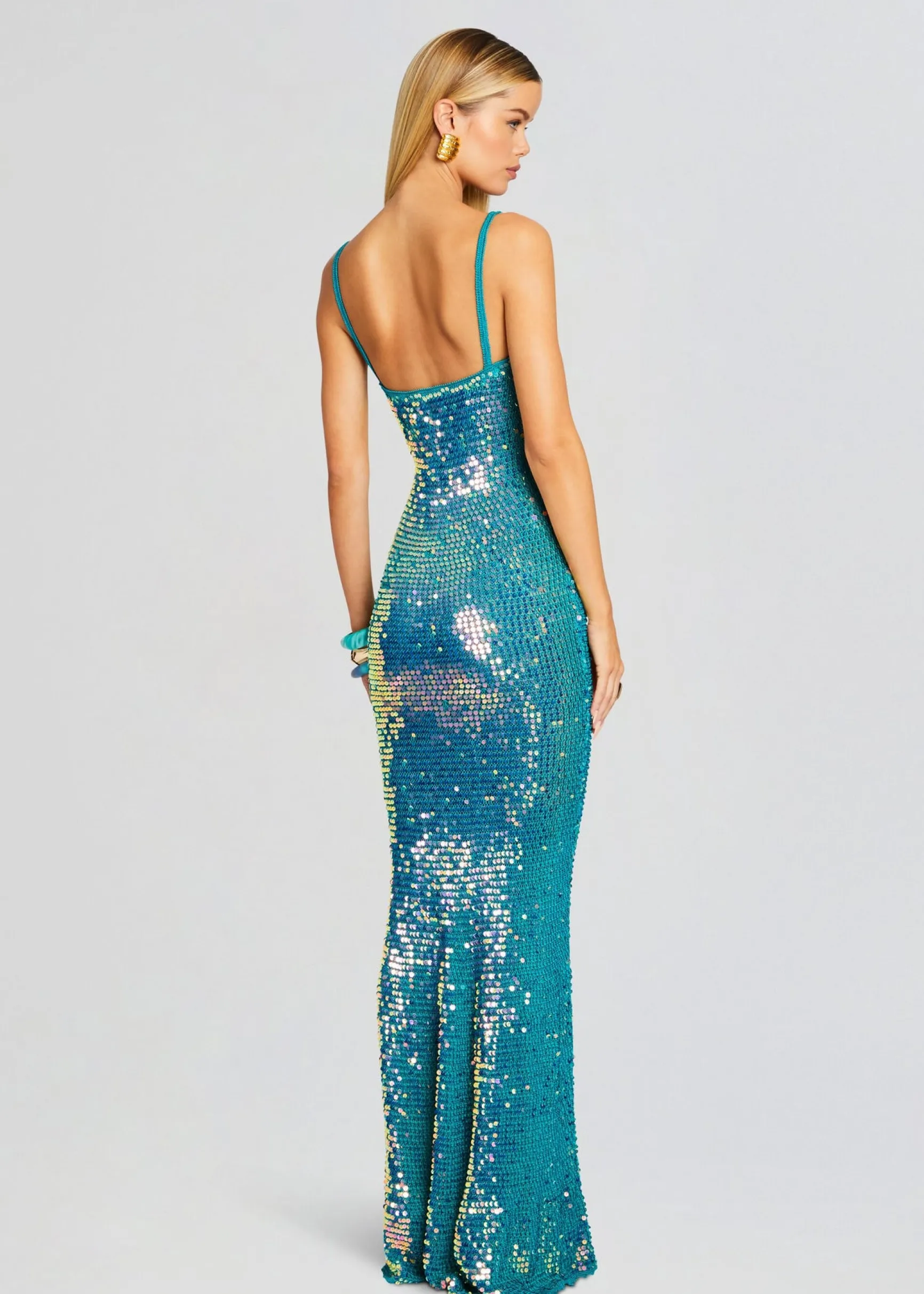lisette_sequin_crochet_dr_3-6.webp Gowns*Retrofete Lisette Sequin Crochet Dress Aquamarine