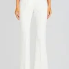 Business Chic*Retrofete Lizzy Low Rise Flared Trousers White